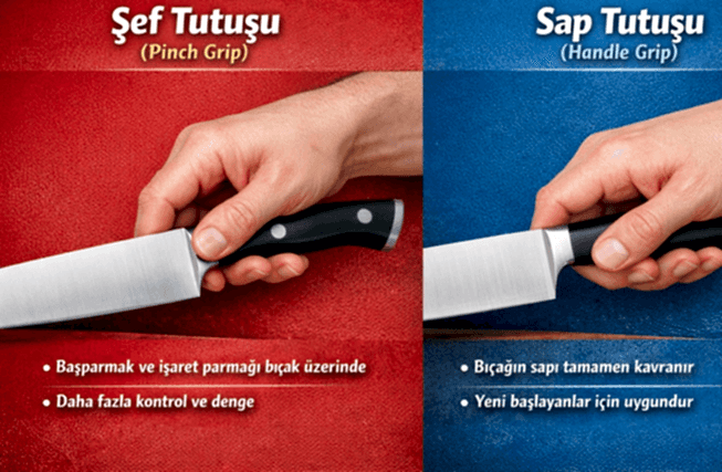 BIÇAK TUTMA VE DOĞRAMA TEKNİKLERİ